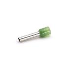 TUBETTO TERMINALE, PREISOLATO IN PA6, VERDE, PER CONDUTTORI FLESSIBILI IN RAME, SEZIONE 6mmq P=18mm (Conf. da 100 Pz.) product photo