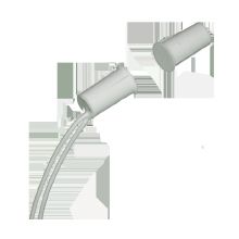 CONTATTO MAGNETICO INCASSO A SIGARETTA PLASTICO BIANCO CORTO product photo