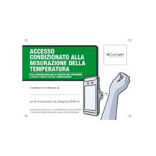 Cartello Misurazione Temperatura It product photo