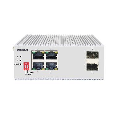 Switch 4 Porte Poe + 2 Sfp Din Mount product photo Photo 02 3XL