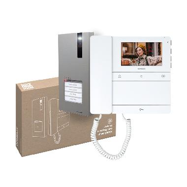 Kit videocitofonico monofamiliare Quadra e cornetta People con 2 fili product photo Photo 02 3XL