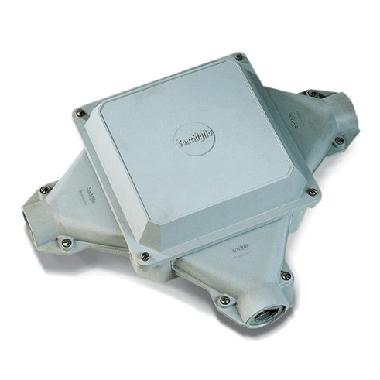 Serie VQ-VQH - Cassetta di derivazione in vetroresina vuota, 4 portine chiuse, dim. 259x259x129 mm product photo Photo 01 3XL