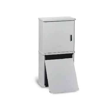 Serie CVT-CVN - Armadio in vetroresina a 1 vano + zoccolo, dimensioni 546 x 570 x 308 mm (BxAxP) product photo Photo 01 3XL