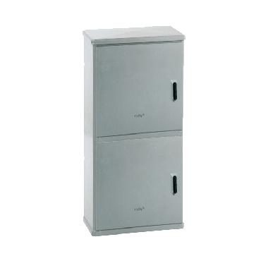 Serie BVT-BVN - Armadio in vetroresina a 2 vani, con serratura, dim. 546 x 1110 x 308 mm (BxAxP) product photo Photo 01 3XL