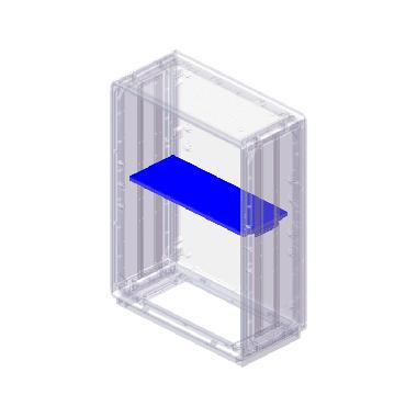 Acc. per Serie GRAFI 5 - Ripiano porta apparecchiature in lamiera prezincata, profondit&agrave; 330 mm product photo Photo 01 3XL