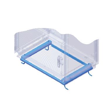 Acc. per Serie GRAFI 7 - Telaio di ancoraggio a pavimento, profondità 460 mm product photo Photo 01 3XL