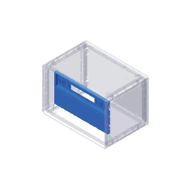 Acc. per Serie GRAFI 7 - Pannello asolato, 29 moduli DIN, altezza pannello 150 mm product photo Photo 01 3XL