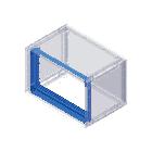 Acc. per Serie GRAFI 7 - Telaio/cornice per supporto pannelli, altezza vano 883 mm product photo