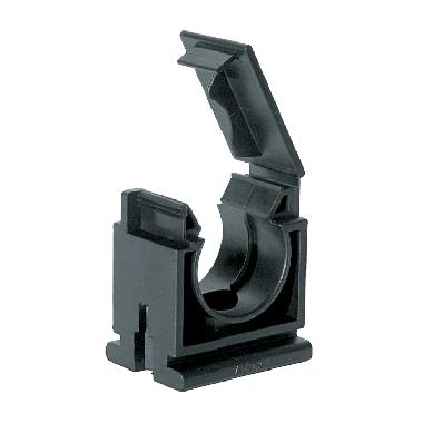 Collare fissatubo monopezzo in poliammide, nero, AD21,2 product photo Photo 01 3XL