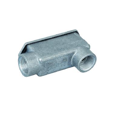 Scatola di infilaggio in alluminio, 2 vie una in basso, filettatura GAS 1&amp;amp;amp;quot; 1/4, IP65 product photo Photo 01 3XL