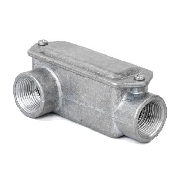 Scatola di infilaggio in alluminio, 2 vie una a sinistra, filettatura GAS 2&amp;amp;amp;quot;, IP65 product photo Photo 01 3XL