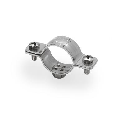 Collare fissatubo pesante in acciaio zincato, con dado di fissaggio, per tubo diam. 84-90 mm / 3&amp;amp;amp;quot; product photo Photo 01 3XL