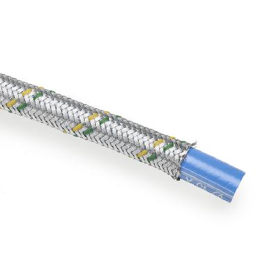 Tubo flessibile in PVC liscio, protetto con treccia metallica, diametro 12x17,5 mm, AD12 (Conf. da 50 Mt.) product photo Photo 01 3XL