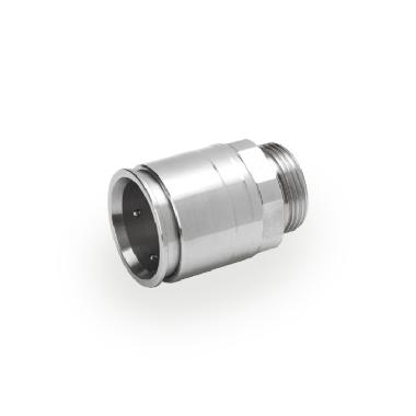 Raccordo a innesto rapido tubo-scatola in acciaio INOX AISI 316L, diam. 25 mm, filetto M25, IP67 product photo Photo 01 3XL