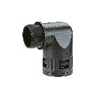 Raccordo a gomito 90°, PG09, filetto maschio plastico, IP66, nero, AD13 product photo