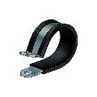 Collare fissatubo metallico, larghezza 20 mm, diametro foro M8, nero, AD42,5 product photo