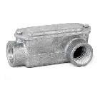 Scatola di infilaggio in alluminio, 2 vie una a destra, filettatura GAS 1&amp;amp;amp;quot;, IP65 product photo