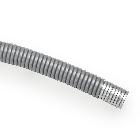 Tubo flessibile metallico, rivestito in PVC aspirato, aggraf. semplice, D 12x15,5 mm, AD12, grigio (Conf. da 50 Mt.) product photo