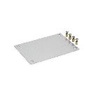 Piastra di fondo in acciaio zincato per scatola di derivazione cod. 65306 product photo