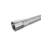 Tubo in acciaio zincato con manicotto protetto, filettatura GAS 1&amp;amp;amp;quot; UNI7683 product photo