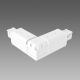 GIUNTO A L DX ELESYSTEM 6116 BIANCO product photo Photo 01 2XS