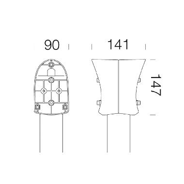 ATTACCO PALO DOPPIO GARDEN 453 ARG.SAB. product photo Photo 01 3XL