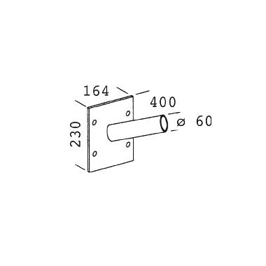 ATTACCO A PARETE 48 GREY product photo Photo 01 3XL