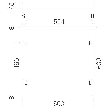 CORNICE PLAFONE PANEL 595 BIANCO product photo Photo 01 3XL