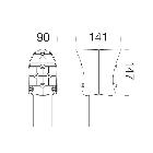 ATTACCO PALO DOPPIO GARDEN 453 ARG.SAB. product photo