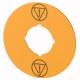 Targhetta, arresto d'emergenza, gialla, D = 60 mm, con simbolo IEC60417-5638 product photo Photo 01 2XS