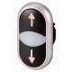 Pulsante doppio, +indicatore luminoso, nero/bianco/nero, simbolo freccia product photo Photo 01 2XS