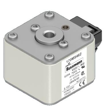 Cartuccia fusibile, corsa rapida, 630 A, AC 690 V, 200 kA, size 2, aR, IEC, UL, indicatore tipo K product photo Photo 01 3XL