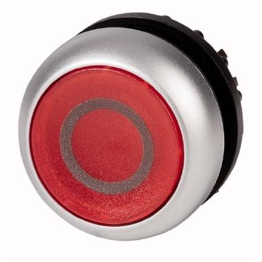 Pulsante luminoso, piatto, rosso 0, ad impulso product photo Photo 01 3XL