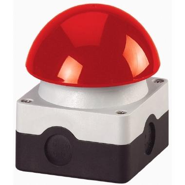 Pulsante a palmo e a pedale, 1NA+1NC, fungo rosso, in custodia product photo Photo 01 3XL