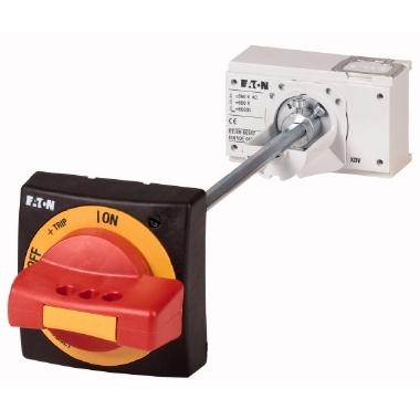 Maniglia per comando rinviato e bloccoporta, rossa-gialla per arresto d'emergenza, grandezza 2 product photo Photo 01 3XL