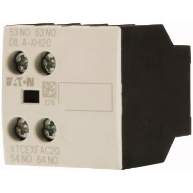 Modulo contatti ausiliari, a 2 poli, I°= 16 A, 2 contatto NA, Fissaggio frontale, Morsetti a vite, DILA, DILM7 - DILM38 product photo Photo 01 3XL