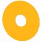 Targhetta, arresto di emergenza, gialla, D=90mm, neutra product photo