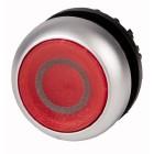 Pulsante luminoso, piatto, rosso 0, ad impulso product photo
