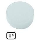 Lente per pulsante luminoso, sporgente bianca, UP product photo