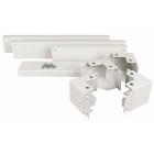 Zoccoli per fissaggio a pavimento, AxLxP=100x425x600mm, grigio product photo