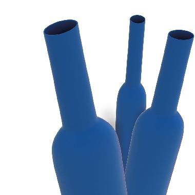 Guaina termorestringente blu 2:1 in barre 1m a basso spessore per diametro cavo 7,7-11,4mm product photo Photo 01 3XL