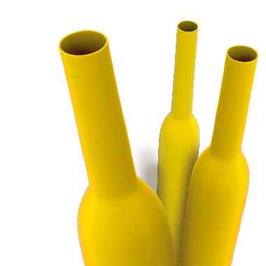 Guaina termorestringente gialla 2:1 in barre 1m a basso spessore per diametro cavo 2,9-4,3mm product photo Photo 01 3XL