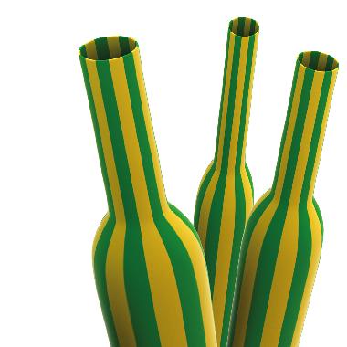 Guaina termorestringente giallo/verde 2:1 in barre 1m a basso spessore per diametro cavo 5,7-8,6mm product photo Photo 01 3XL
