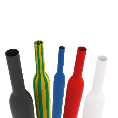 Guaina termorestringente giallo/verde in bobina 2:1 a basso spessore per diametro cavo 22,8-34,2mm product photo Photo 01 3XL