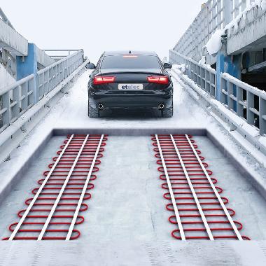 Tappetino scaldante a potenza costante preassemblato per rampe e superfici esterne - 20 m product photo Photo 02 3XL