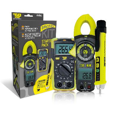 Kit basic pack completo di tre utensili - Multimetro digitale+Pinza amperometrica+Cercafase digitale product photo Photo 01 3XL