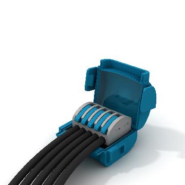 Dispositivo di connessione IPX8 ad isolamento in gel con 1 connettore a leve SBOX a 5 vie product photo Photo 02 3XL