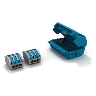 Dispositivo di connessione IPX8 ad isolamento in gel con 2 connettori a leve SBOX a 3 vie product photo Photo 01 3XL