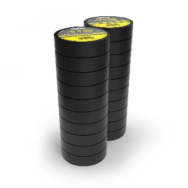 Nastri autoestinguenti professionali in PVC certificato IMQ 19x25x0,15 Nero Kit 20 pz + OMAGGIO product photo Photo 02 3XL