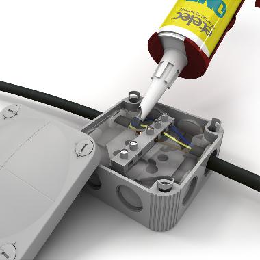 Gel monocomponente isolante trasparente riaccessibile per riempitimento e isolamento elettrico 300ml product photo Photo 02 3XL